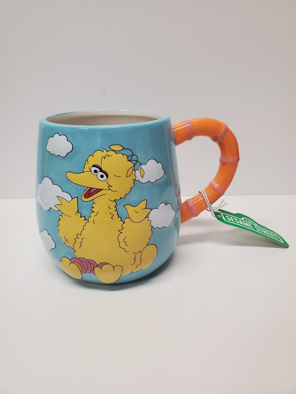 Sesame Street Big Bird Ceramic Mug - Blue and Yellow